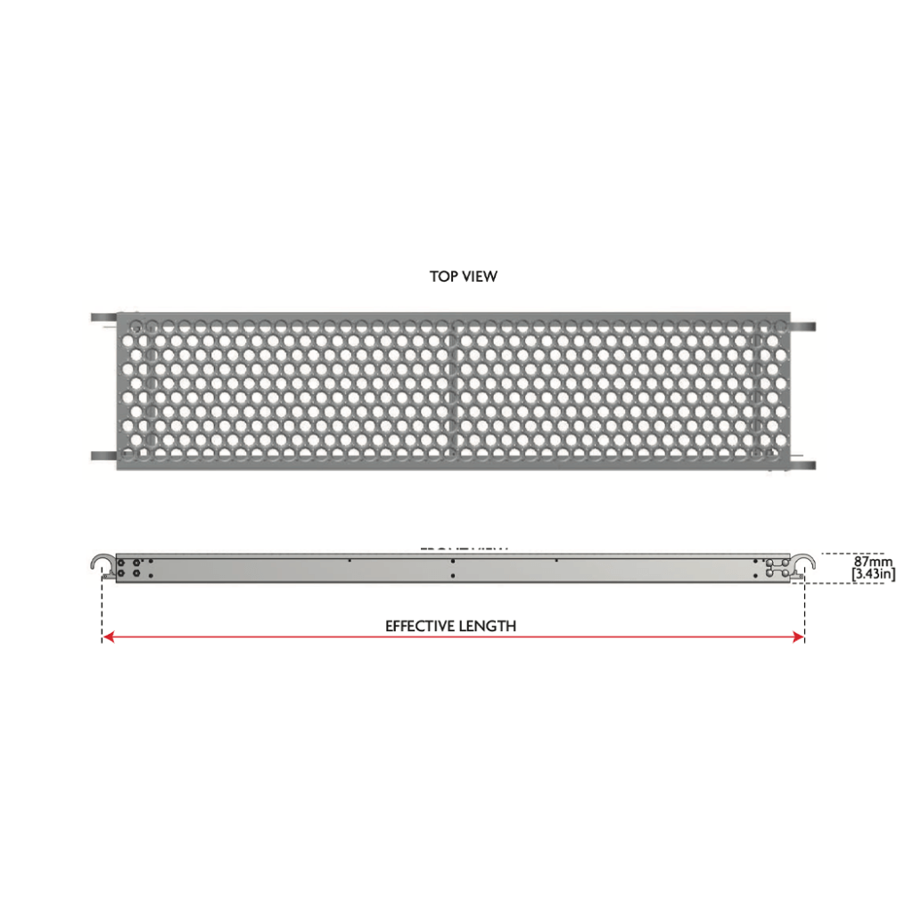 Walk Board Aluminum Frame Steel Decks A detailed picture of the product
