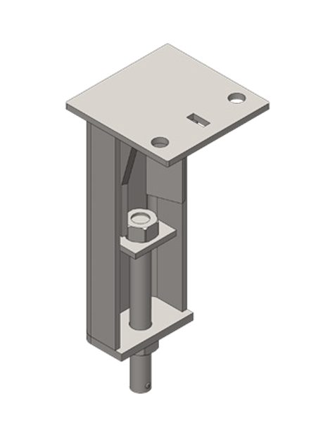 Adjustable Shear Wall Bracket A digital render of the tool