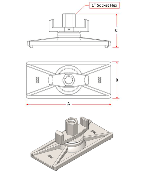 Articulated Flange Nut Multi-side picture of the tool