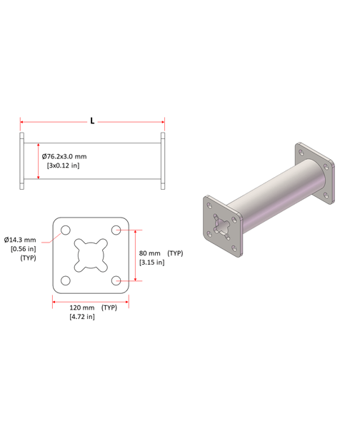 Heavy Duty Post Shore Extension Different angles of the tool