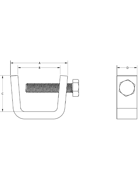 Steel Beam Clamp Sketch of a Steal Beam Clamp