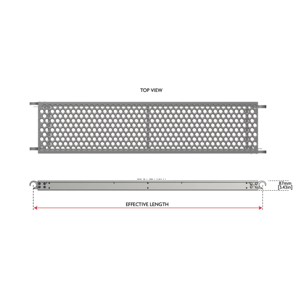 Walk Board Aluminum Frame Steel Decks A detailed picture of the product