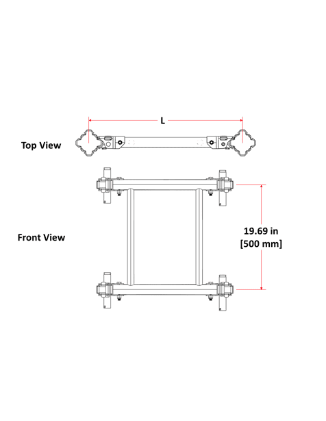 Aluminum Prop Frames Dimensions of the tool