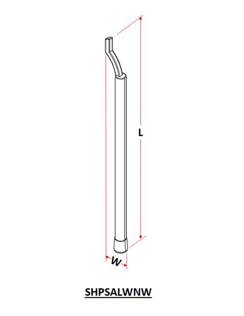 Aluminum Prop Wing Nut Wrench Picture of the tool