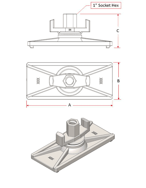 Articulated Flange Nut Multi-side picture of the tool