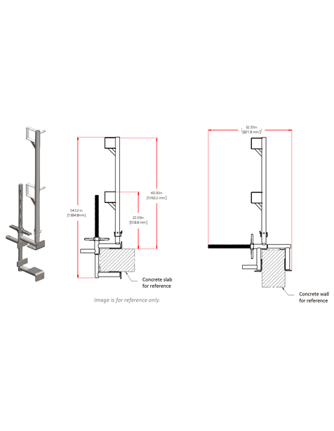 Concrete Slab Guardrail Post Descriptive picture of the tool