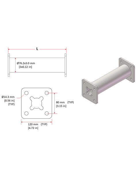 Heavy Duty Post Shore Extension Different angles of the tool