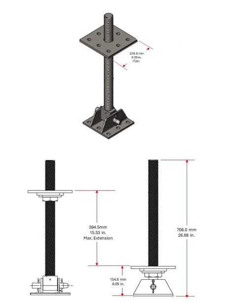 Soldier Beam Strut Jack Descriptive picture of the tool
