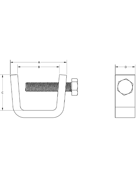 Steel Beam Clamp Sketch of a Steal Beam Clamp