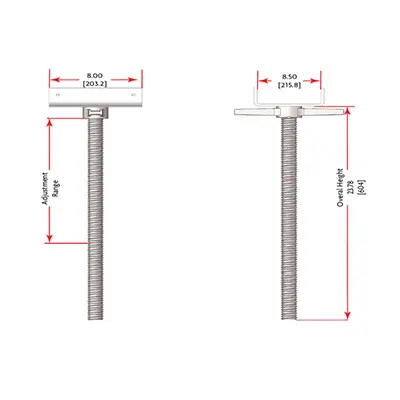 ADJUSTABLE U-HEAD JACK